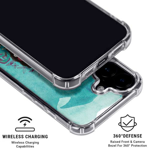 Disney Princess Moana with Pua and Heihei iPhone 16 Clear Case