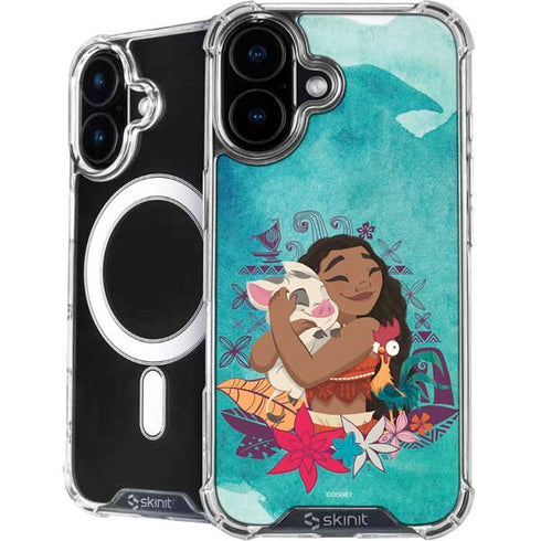Disney Princess Moana with Pua and Heihei iPhone 16 MagSafe Case