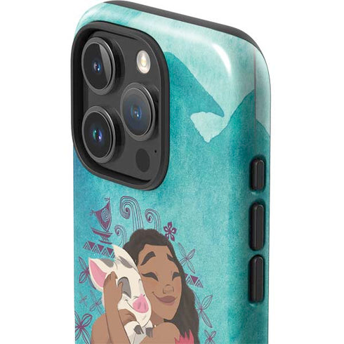 Disney Princess Moana with Pua and Heihei iPhone 16 Pro Impact Case