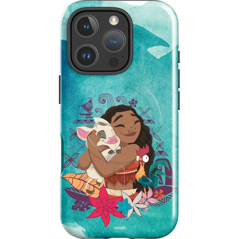 Disney Princess Moana with Pua and Heihei iPhone 16 Pro Max Magsafe Impact Case