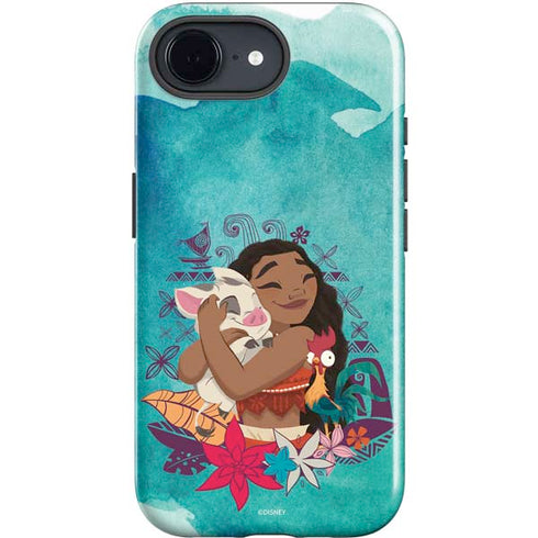 Disney Princess Moana with Pua and Heihei iPhone 16e Impact Case