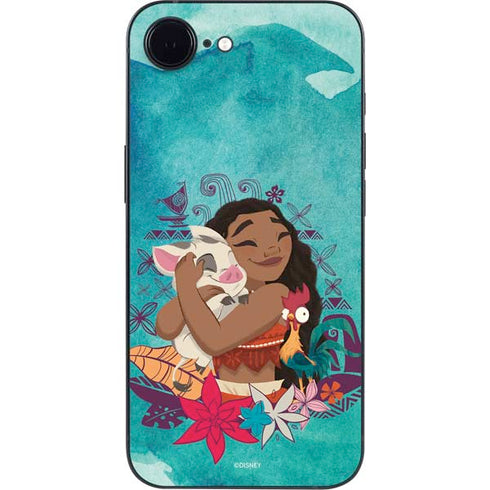 Disney Princess Moana with Pua and Heihei iPhone 16e Skin