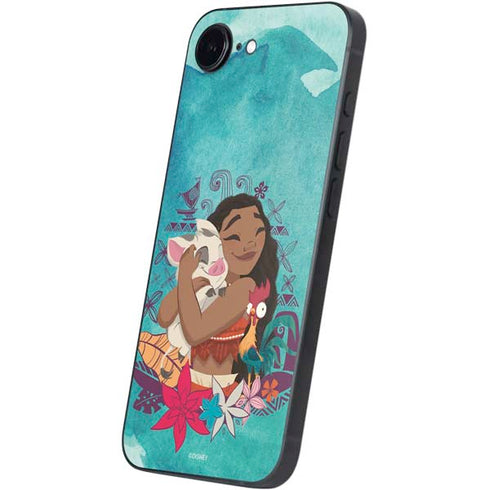 Disney Princess Moana with Pua and Heihei iPhone 16e Skin