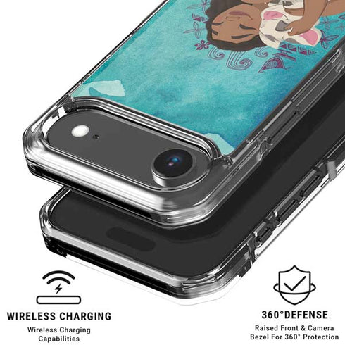 Disney Princess Moana with Pua and Heihei iPhone 17 Air Clear Case