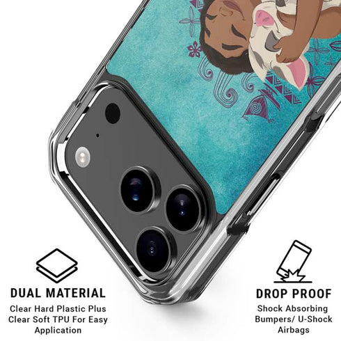Disney Princess Moana with Pua and Heihei iPhone 17 Pro Clear Case