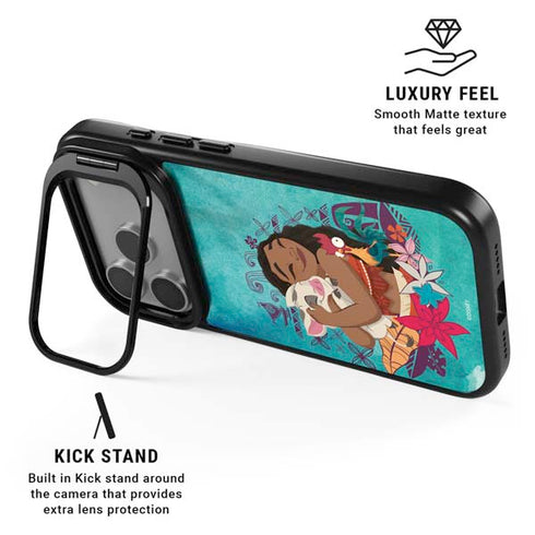 Disney Princess Moana with Pua and Heihei iPhone 17 Pro Kickstand Case