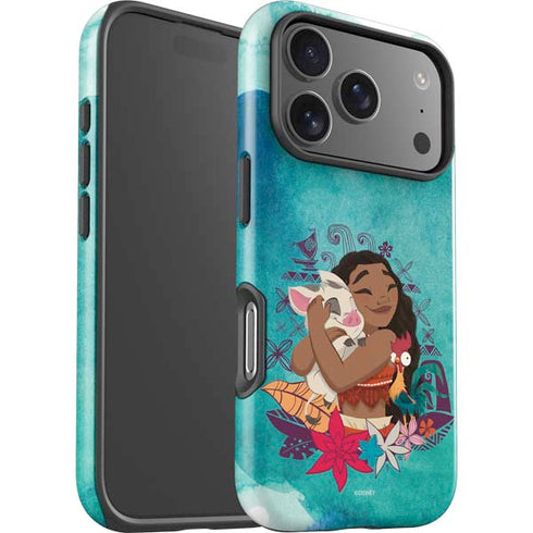 Disney Princess Moana with Pua and Heihei iPhone 17 Pro Max Impact Case