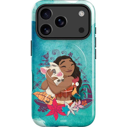 Disney Princess Moana with Pua and Heihei iPhone 17 Pro Max Magsafe Impact Case