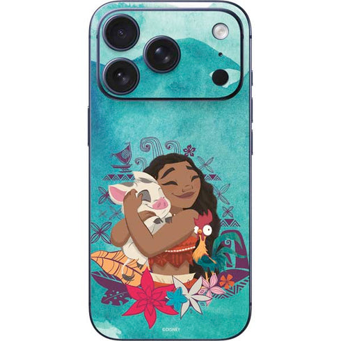 Disney Princess Moana with Pua and Heihei iPhone 17 Pro Skin