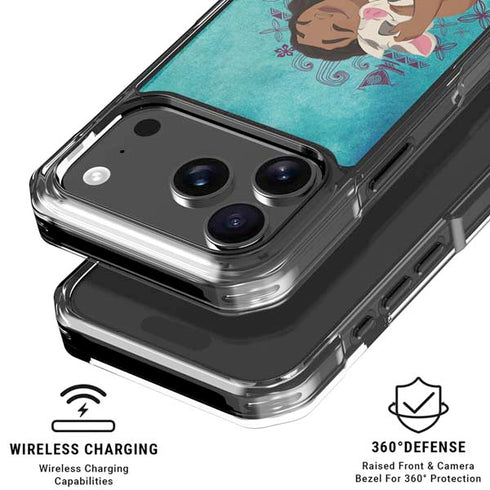 Disney Princess Moana with Pua and Heihei iPhone 18 Pro Clear Case