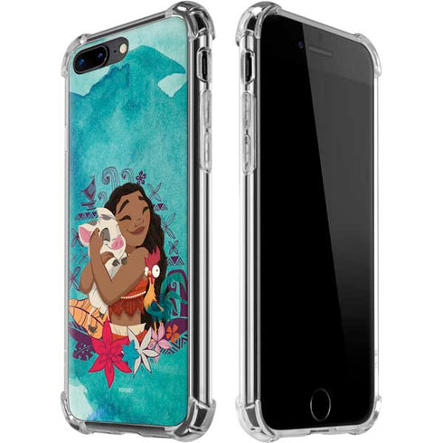 Disney Princess Moana with Pua and Heihei iPhone 7/8 Plus Clear Case