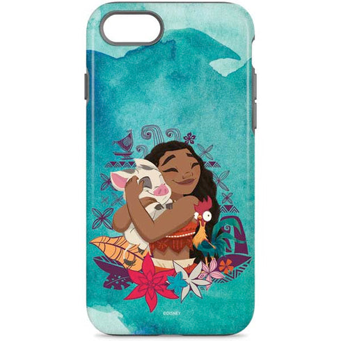 Disney Princess Moana with Pua and Heihei iPhone Cases