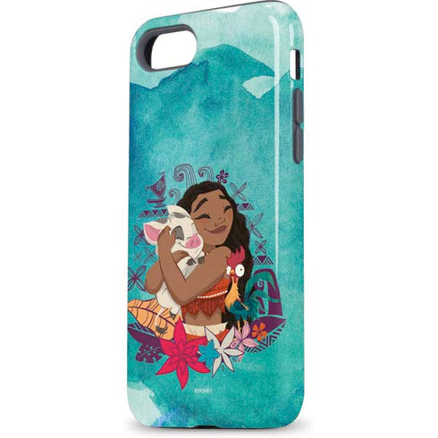 Disney Princess Moana with Pua and Heihei iPhone 8 Pro Case