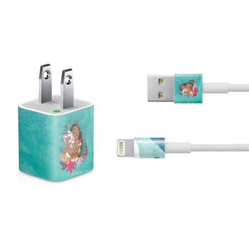 Disney Princess Moana with Pua and Heihei iPhone Charger (5W USB) Skin