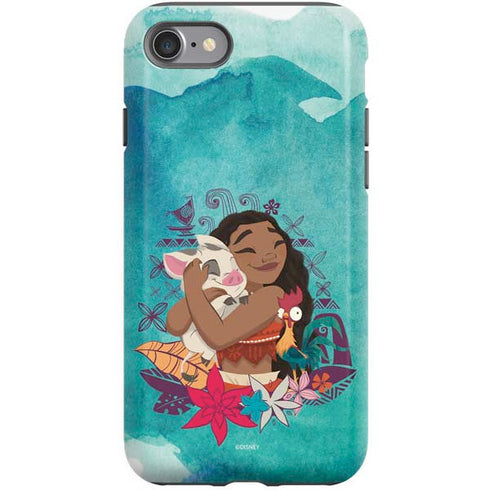 Disney Princess Moana with Pua and Heihei iPhone SE (2nd & 3rd Gen) Pro Case