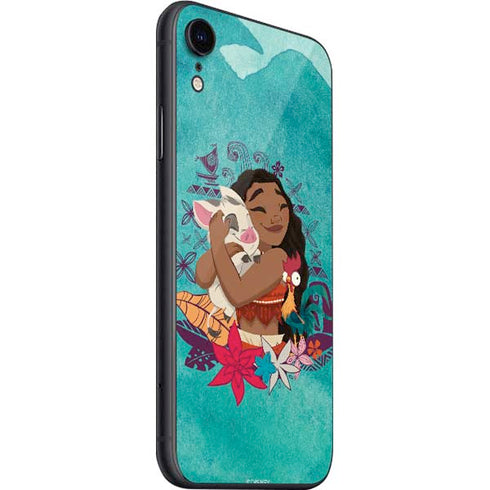 Disney Princess Moana with Pua and Heihei iPhone SE (2nd & 3rd Gen) Skin