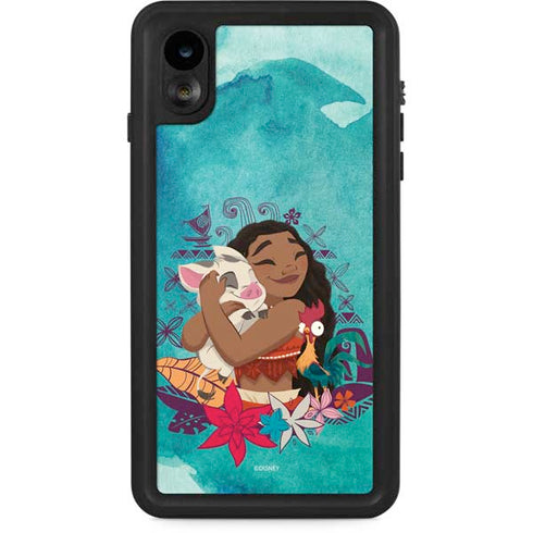 Disney Princess Moana with Pua and Heihei iPhone XR Waterproof Case
