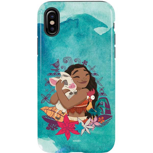 Disney Princess Moana with Pua and Heihei iPhone XS Pro Case