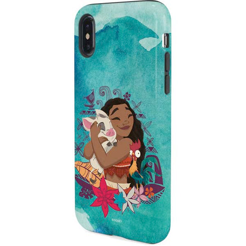 Disney Princess Moana with Pua and Heihei iPhone XS Pro Case