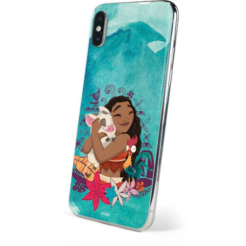 Disney Princess Moana with Pua and Heihei iPhone XS Skin