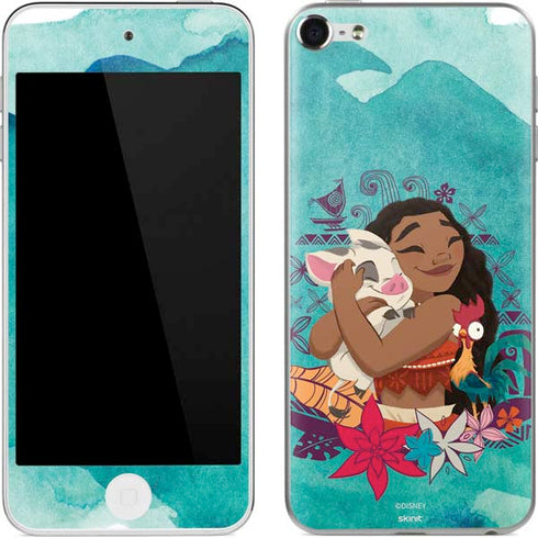 Disney Princess Moana with Pua and Heihei Apple iPod Skin