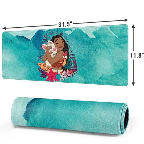 Disney Princess Moana with Pua and Heihei Gaming Mouse Pad
