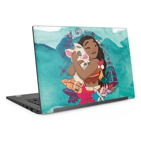 Disney Princess Moana with Pua and Heihei Dell Latitude Skin