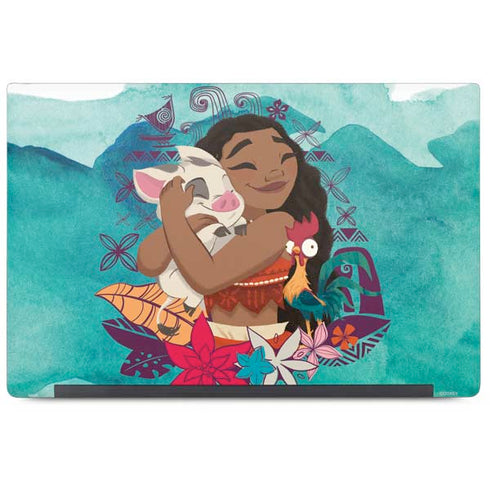 Disney Princess Moana with Pua and Heihei Dell Latitude Skin