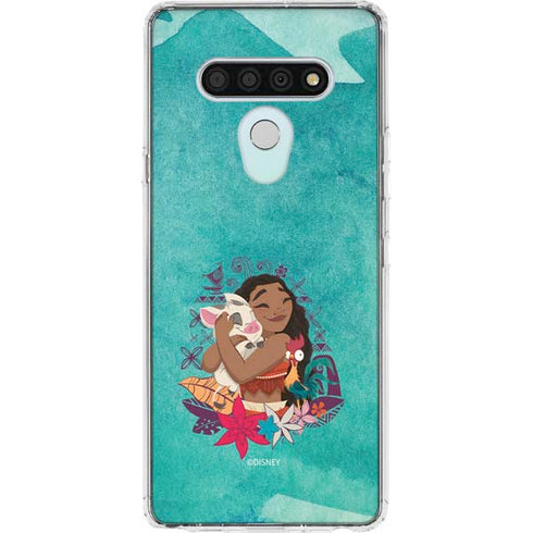 Disney Princess Moana with Pua and Heihei LG Stylo 6 Clear Case