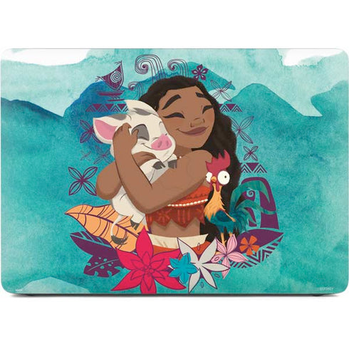 Disney Princess Moana with Pua and Heihei Apple MacBook Air Skin