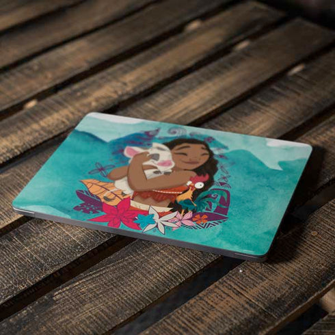 Disney Princess Moana with Pua and Heihei Apple MacBook Air Skin