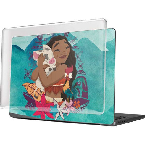 Disney Princess Moana with Pua and Heihei MacBook Pro 14in (2021-24) Case plus Skin