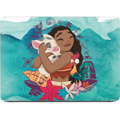 Disney Princess Moana with Pua and Heihei Apple MacBook Pro 16-inch Skin