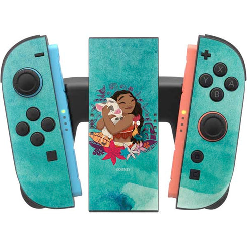 Disney Princess Moana with Pua and Heihei Nintendo Switch 2 (2025) Joy-Con Controller Skin