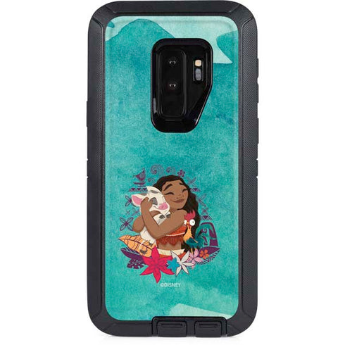 Disney Princess Moana with Pua and Heihei Otterbox Defender Galaxy Skin