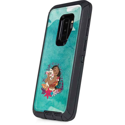 Disney Princess Moana with Pua and Heihei Otterbox Defender Galaxy Skin