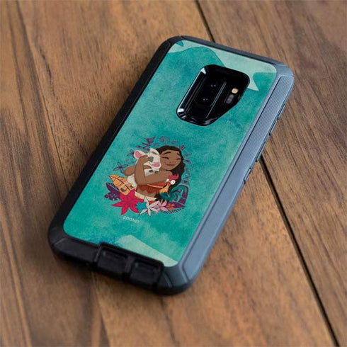 Disney Princess Moana with Pua and Heihei Otterbox Defender Galaxy Skin