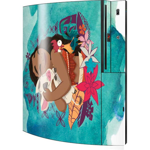 Disney Princess Moana with Pua and Heihei Playstation 3 & PS3 Skin