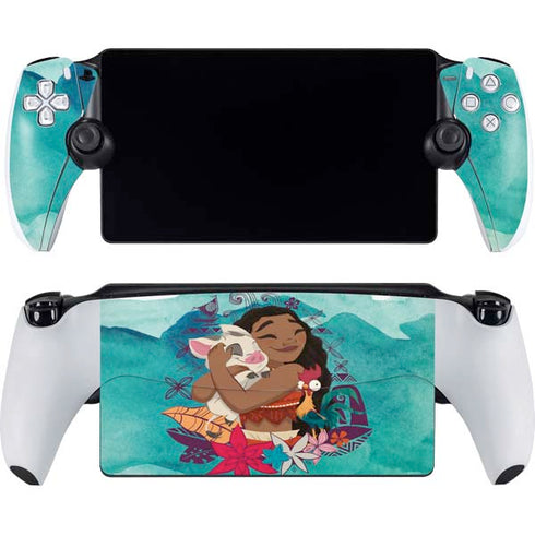 Disney Princess Moana with Pua and Heihei PlayStation PS5 Skins