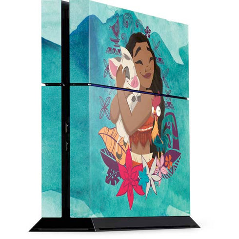Disney Princess Moana with Pua and Heihei PlayStation PS4 Skins