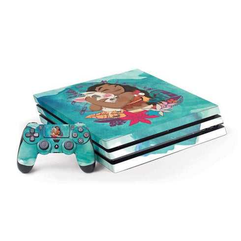 Disney Princess Moana with Pua and Heihei PS4 Pro Bundle Skin