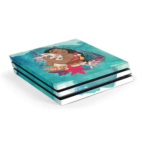 Disney Princess Moana with Pua and Heihei PlayStation PS4 Skins