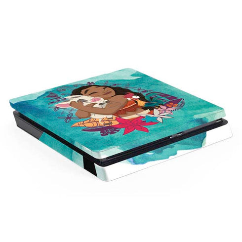 Disney Princess Moana with Pua and Heihei PlayStation PS4 Skins