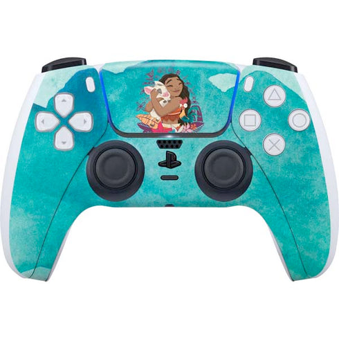 Disney Princess Moana with Pua and Heihei PlayStation PS5 Skins