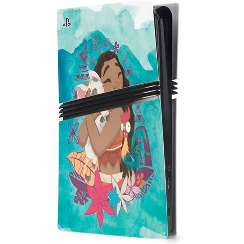 Disney Princess Moana with Pua and Heihei PlayStation PS5 Skins