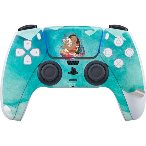 Disney Princess Moana with Pua and Heihei PS5 Pro Disk Bundle Skin