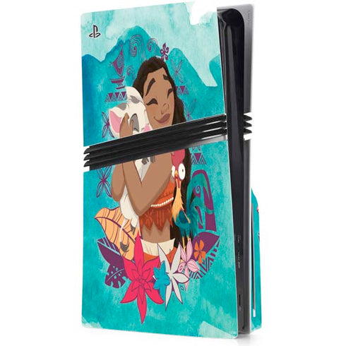 Disney Princess Moana with Pua and Heihei PlayStation PS5 Skins