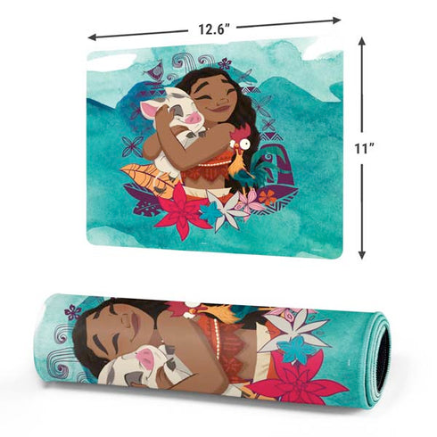 Disney Princess Moana with Pua and Heihei Gaming Mouse Pad