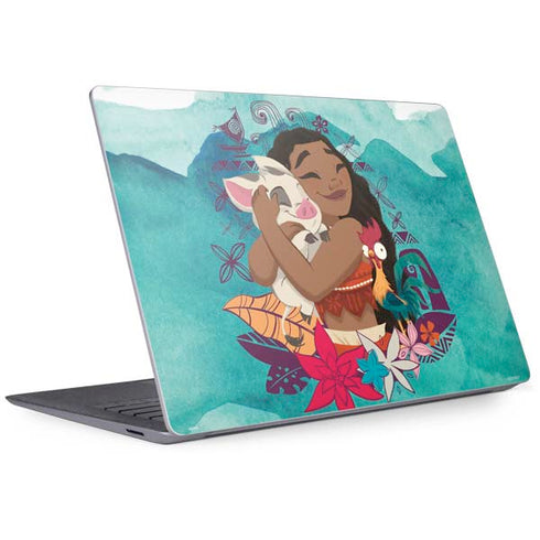Disney Princess Moana with Pua and Heihei Surface Laptop 3 13.5in Skin