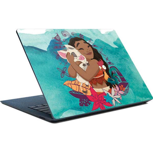Disney Princess Moana with Pua and Heihei Surface Laptop Skin